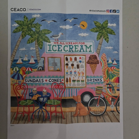 Ceaco Food Trucks Ice Cream Puzzle - 500 Pieces - Picture 3 of 4
